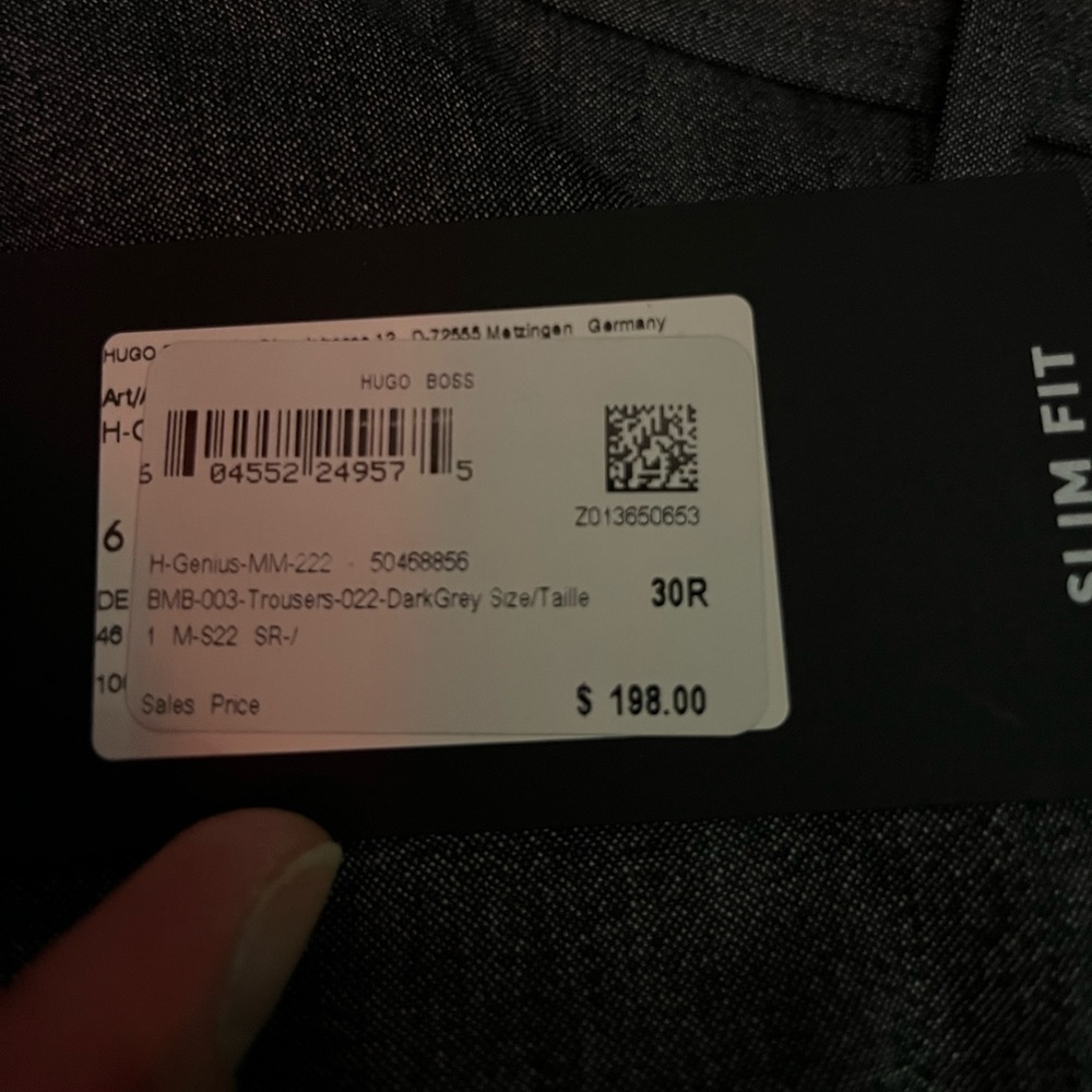 Boss by Hugo Boss dress pants, grey